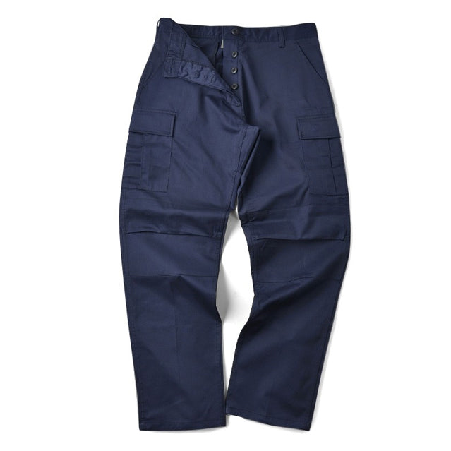 Navy Blue BDU Cargo Trousers