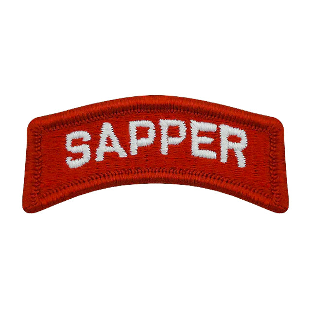 Army Sapper Red White Tab Patch