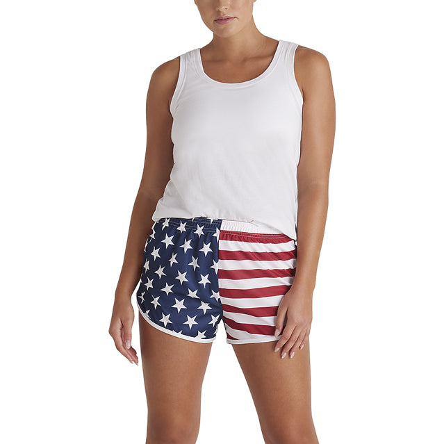 Soffe U.S. Flag Patriot Freedom PT Silky Shorts