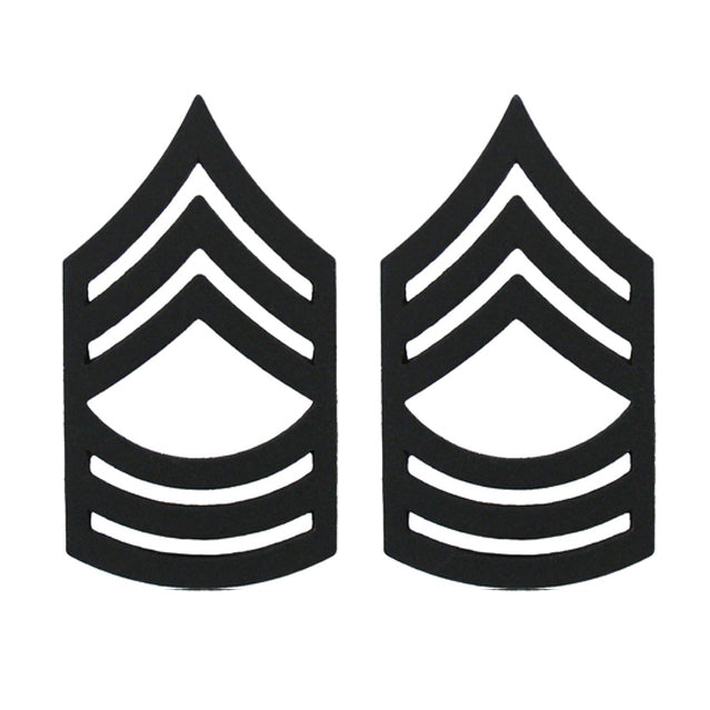 U.S. Army Master Sergeant (MSG) Pin-On Ranks, Subdued