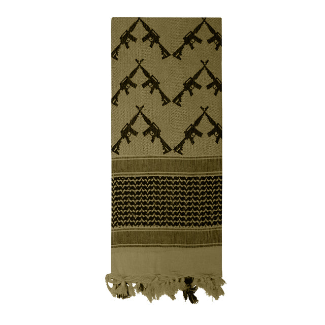 Crossed Rifles Tactical Keffiyeh Shemagh Scarf