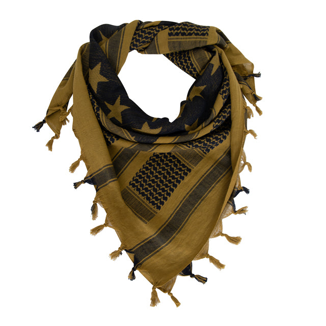 Stars and Stripes Patriot Tactical Keffiyeh Shemagh Scarf