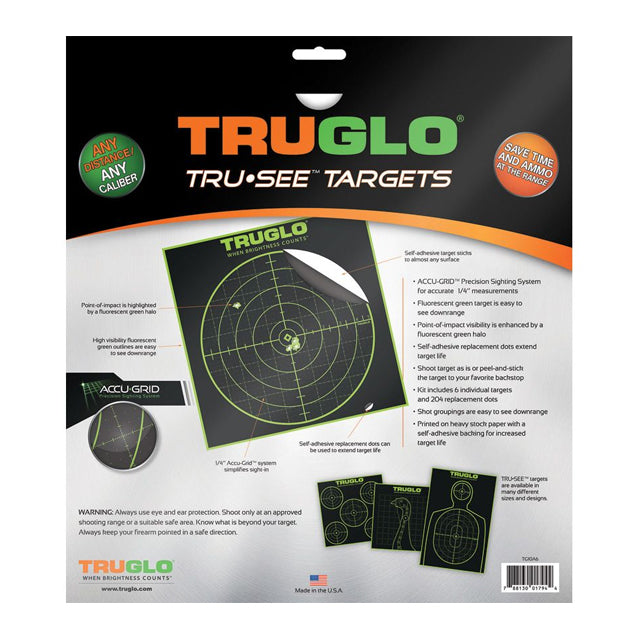 TRUGLO Tru-See Splatter Gun Range Targets, 6 Pack