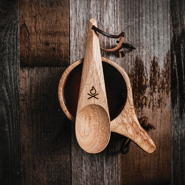 Überleben Dursten Kanu Nordic Handcrafted Natural Hardwood Spoon