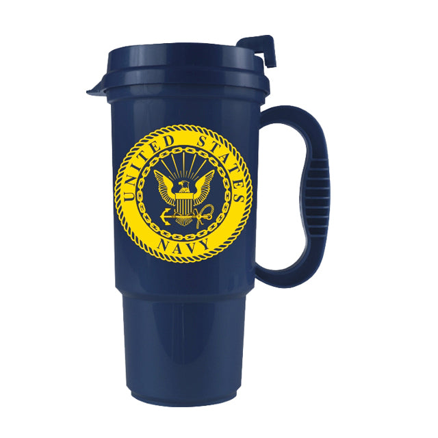 US Navy Coffee Travel Mug Insulated Blue USN