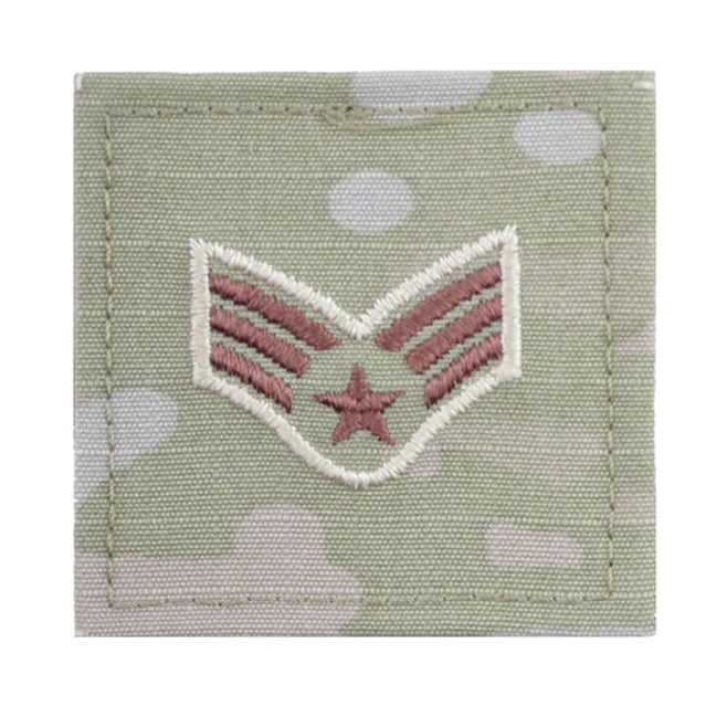 U.S. Air Force Senior Airman (SrA), E-4 Rank, 3-Tone OCP - Velcro, Sew-On & Gore-Tex