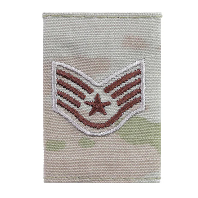 U.S. Air Force Staff Sergeant (SSgt), E-5 Rank, 3-Tone OCP - Velcro, Sew-On & Gore-Tex