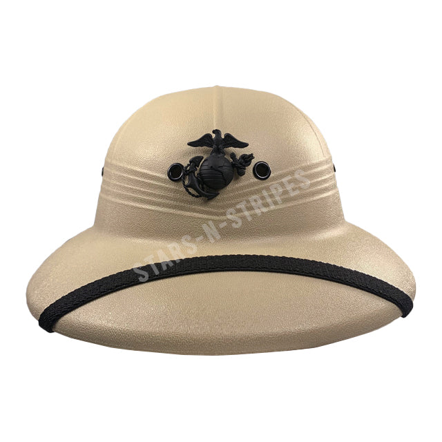 U.S. Marines Khaki Pith Helmet Waterproof STARS N STRIPES CO