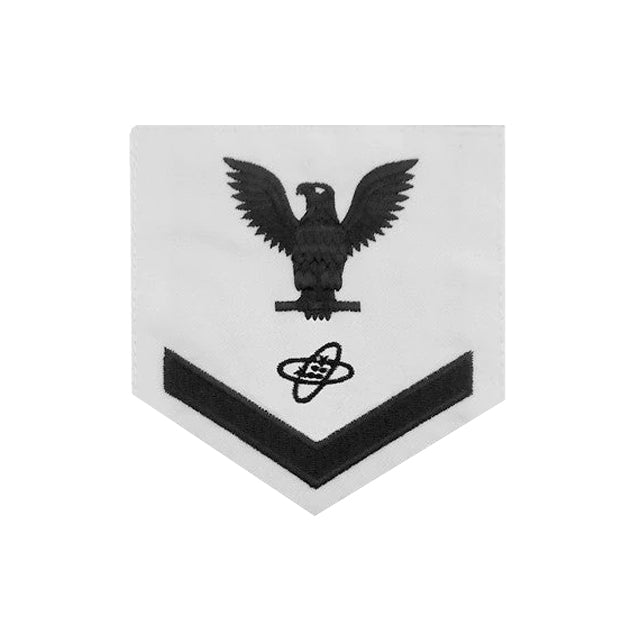 Electronics Technician Insignia Striker (at) Rating Badge On White Cnt