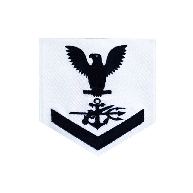 U.S. Navy Special Warfare Operator (SO) Rating Patch, White (Tailored U.S. Navy Special Warfare Operator (SO) Rating Patch, White (Tailored