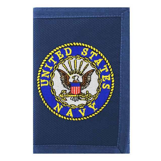 United States Navy USN Logo Nylon Tri-Fold Wallet