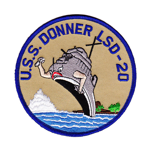 USS Donner LSD-20 Dock Landing Ship Patch
