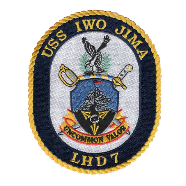 USS Iwo Jima LHD-7 Amphibious Assault Ship Patch | STARS-N-STRIPES CO.
