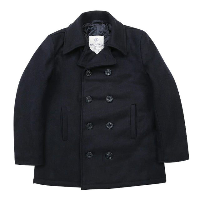 Navy Cold Weather Wool Peacoat, 10-Button