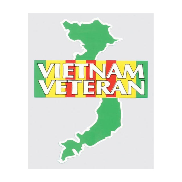 Vietnam Veteran Country & Ribbon Decal