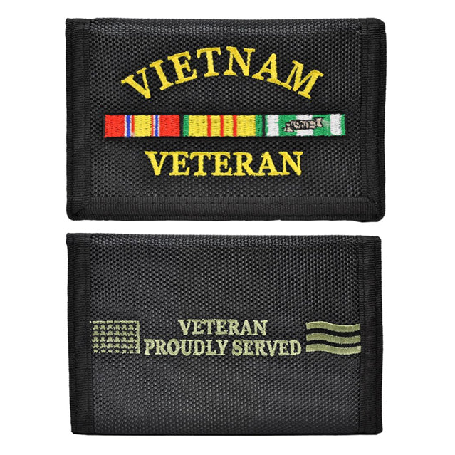 Vietnam Veteran Nylon Tri-Fold Wallet