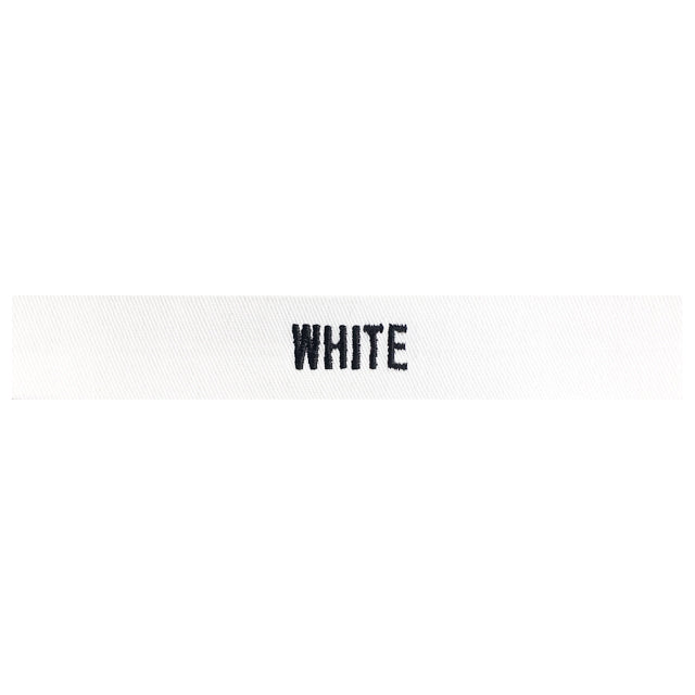 Custom White Twill Name Tape