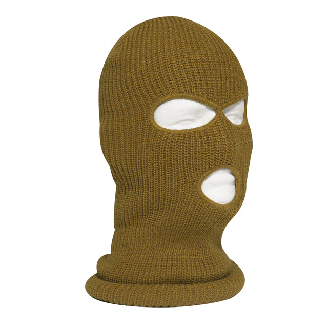 Cold Weather Wool Knit Three Hole Facemask